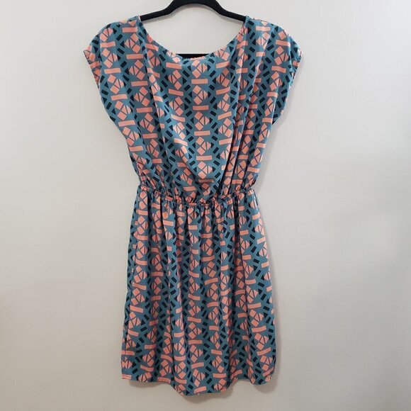 Soprano Geometric Print Summer Dress Size S - Picture 3 of 7